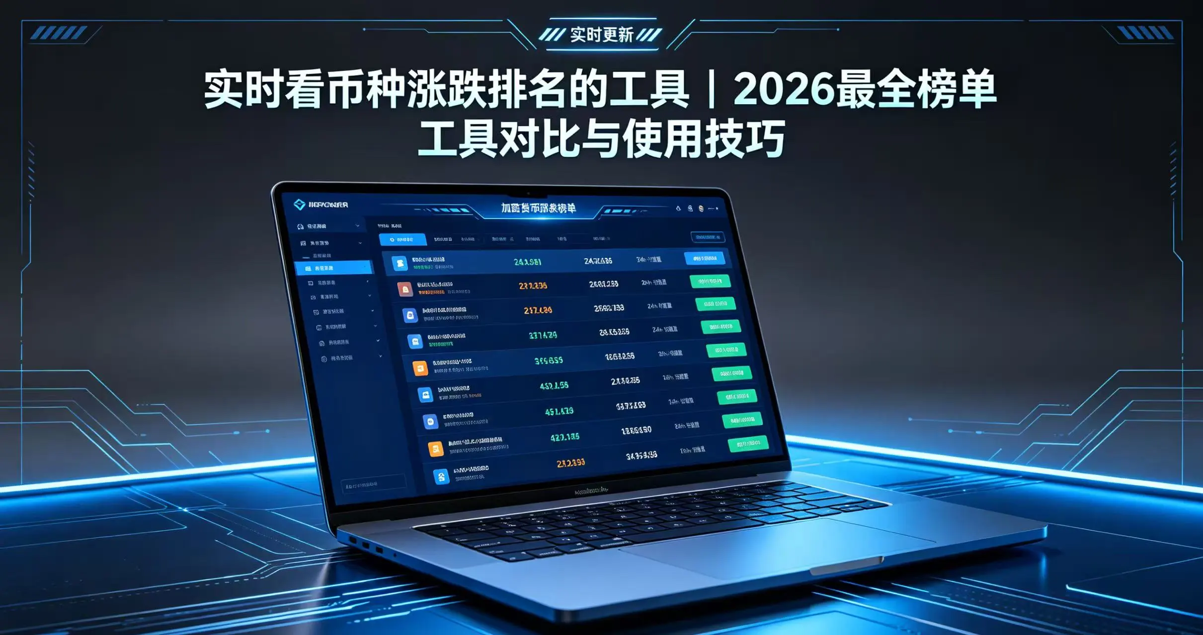 实时看币种涨跌排名的工具|2026最全榜单工具对比与使用技巧