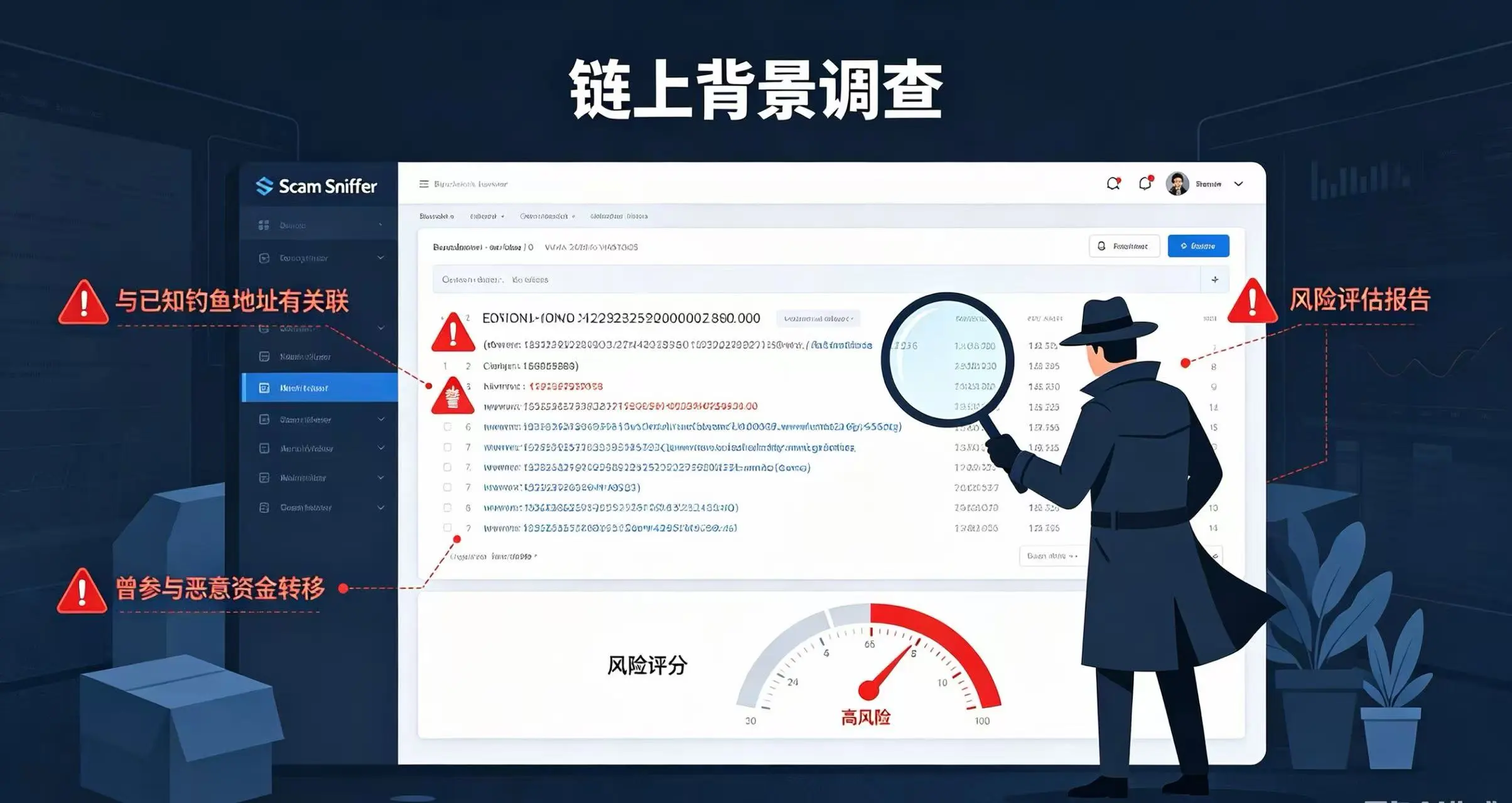 Scam Sniffer 风险评估示意图