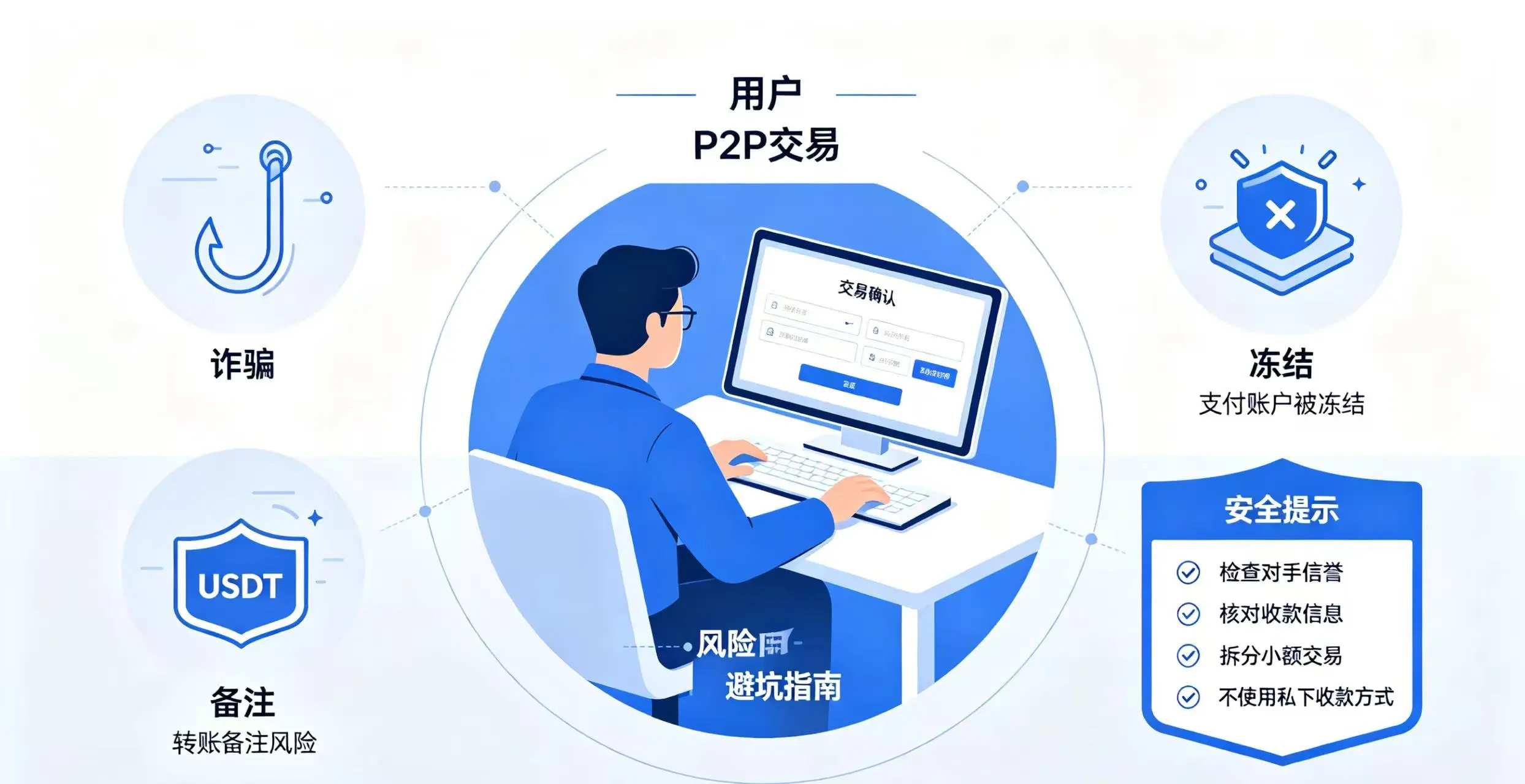 免 KYC 交易风险与避坑指南示意图