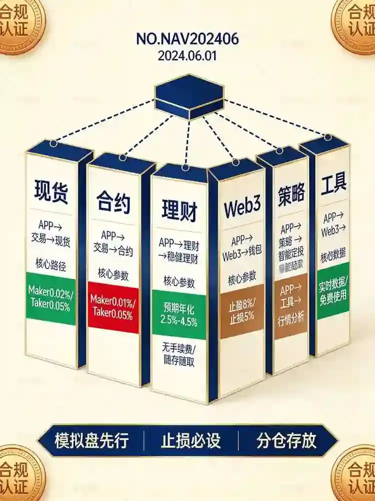 新手导航手册：现货、合约、金融理财……5分钟搞懂OKX全部功能板块与入口