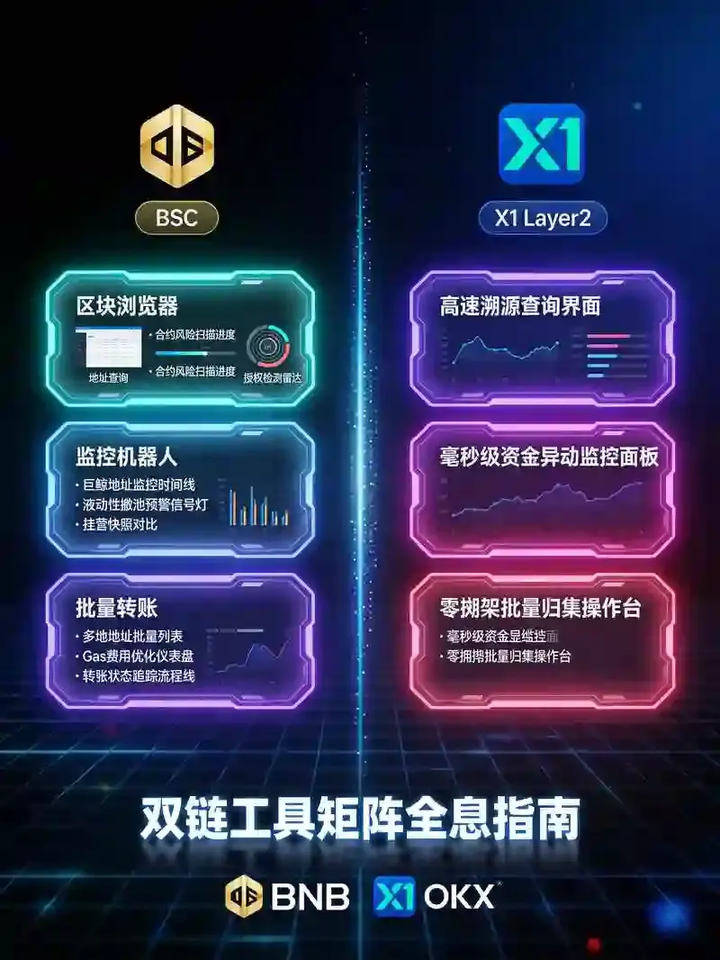 比安BSC与欧亿X1链上工具矩阵：浏览器、监控机器人和批量转账神器合集