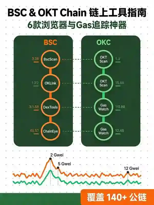 玩转BSC与OKT Chain：交易所用户必备的6个链上浏览器与Gas追踪神器