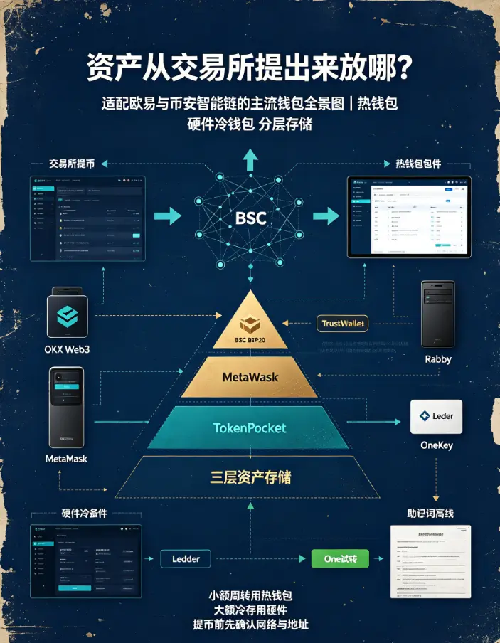 资产从交易所提出来放哪？适配欧亿与比安智能链的主流钱包全景图