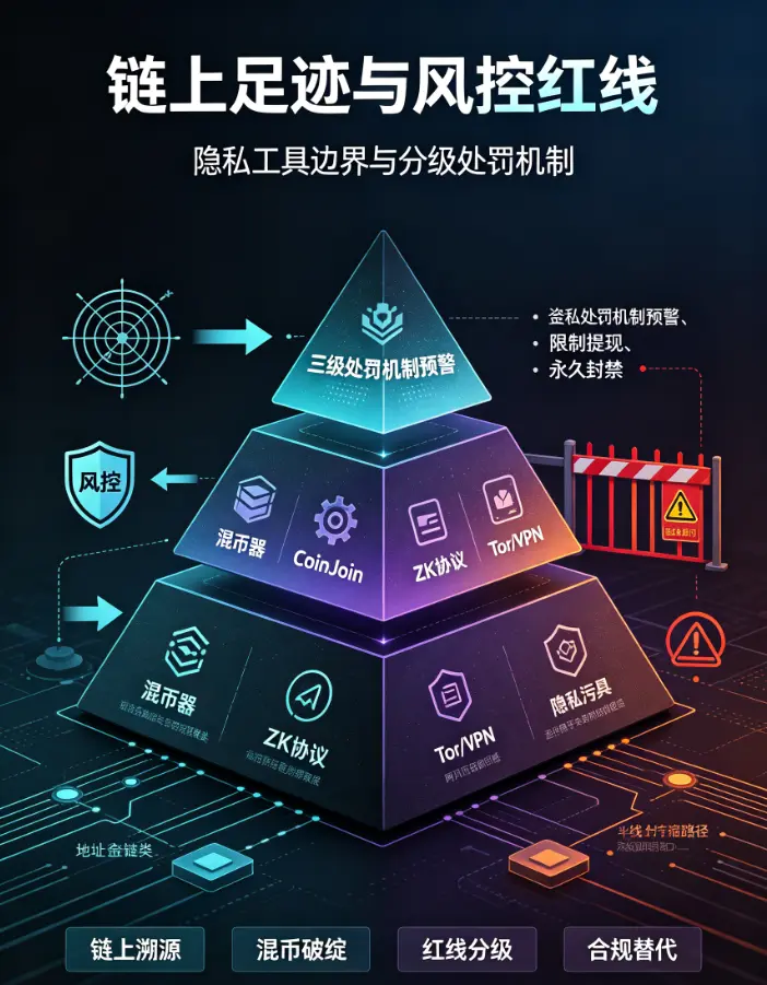 链上足迹如何抹除？合规使用混币器与隐私网络工具前，须知交易所风控红线
