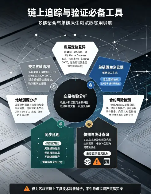链上追踪与验证必备：OKLink（欧亿旗下）与比安BscScan实用工具导航